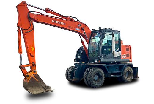 タイヤバックホウ0.4㎥